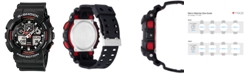 G-Shock Men's Analog Digital Black Resin Strap Watch GA100-1A4